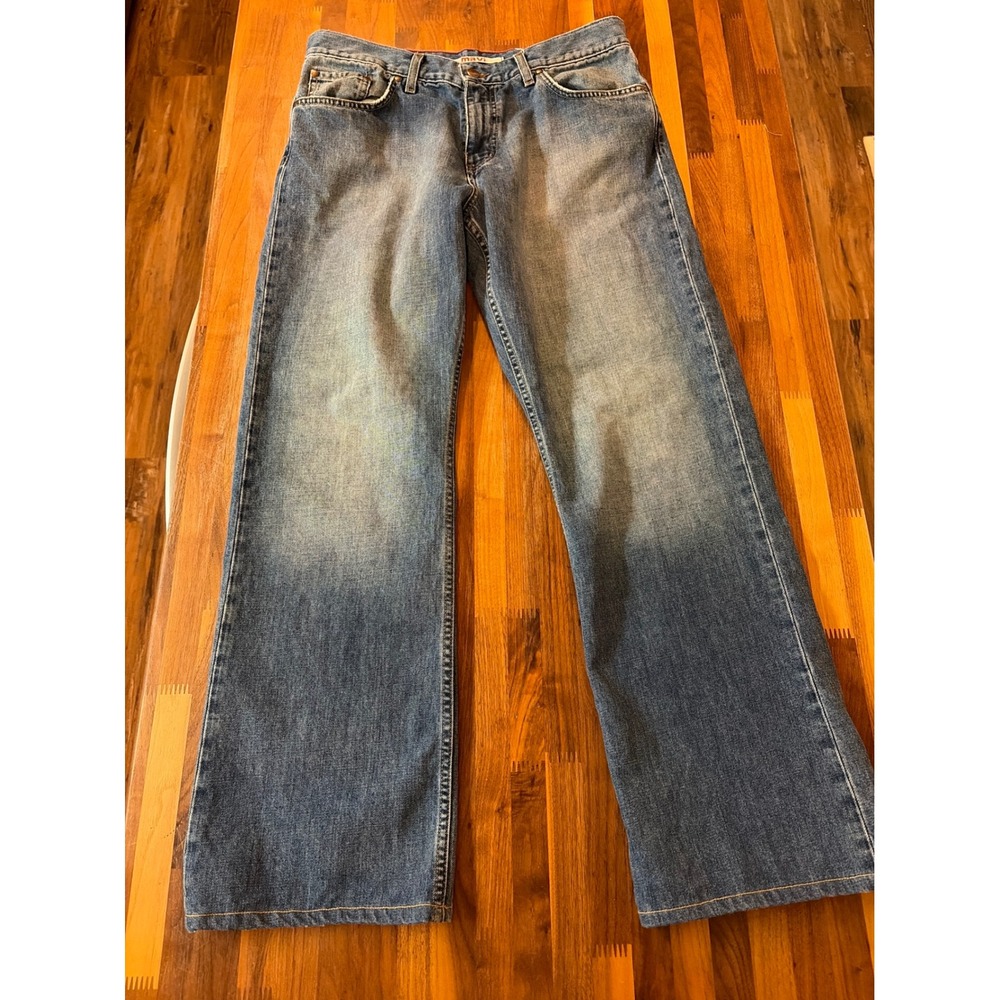 Mavi Jeans Mens 32x30 Medium Wash Straight Leg Denim Blue Casual Classic
